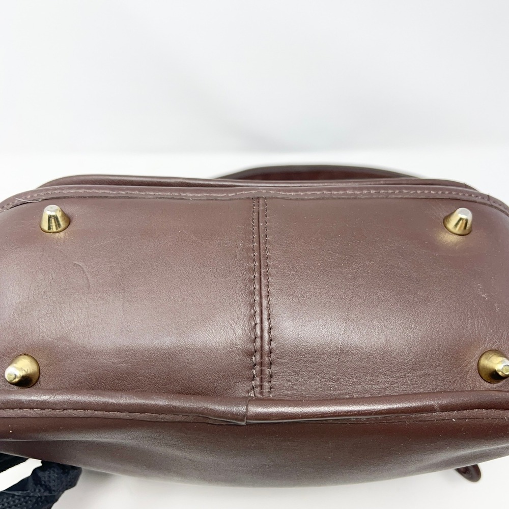 Coach Stewardess Bag Crossbody 9525 Dark Brown Leather Made In USA Vintage - Picture 9 of 13